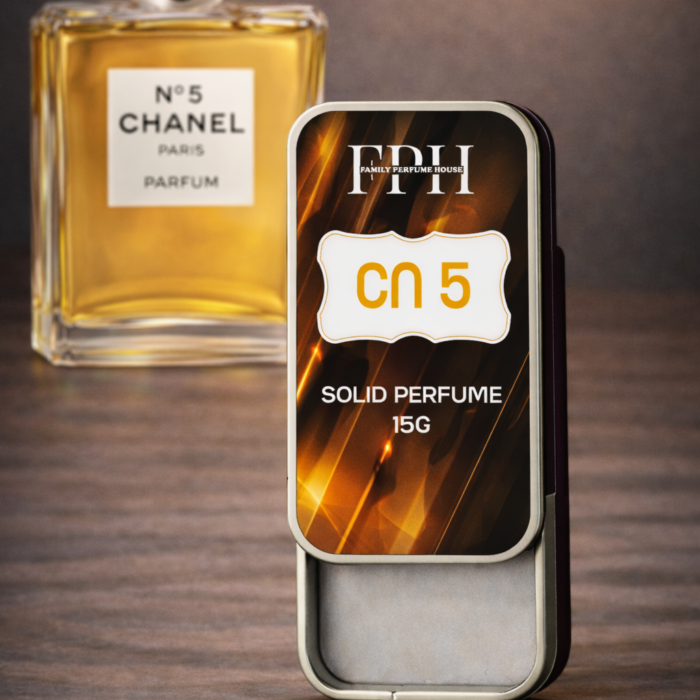 No. 5 inspired classic floral solid wax perfume for women by Family Perfume House – alcohol free pocket perfume