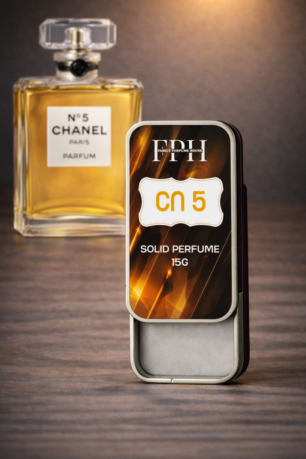 No. 5 inspired classic floral solid wax perfume for women by Family Perfume House – alcohol free pocket perfume