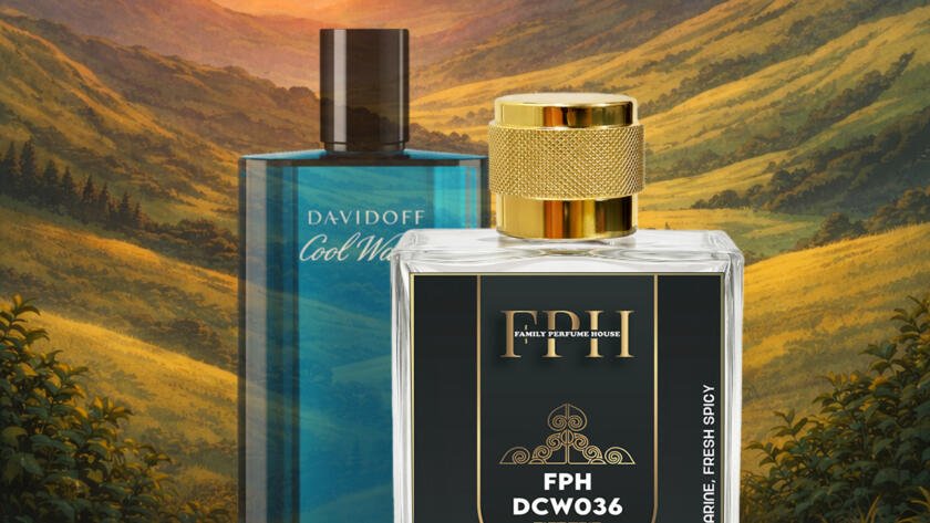 Cool Water inspired fresh aquatic perfume for men by Family Perfume House – clean, refreshing long lasting fragrance