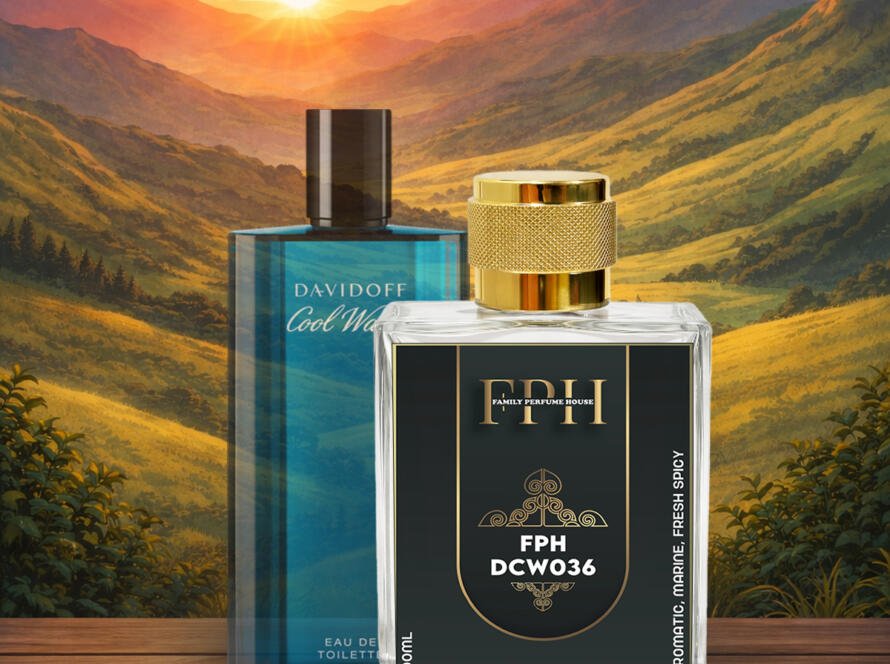 Cool Water inspired fresh aquatic perfume for men by Family Perfume House – clean, refreshing long lasting fragrance