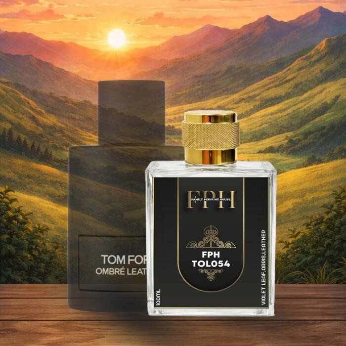 Ombre Leather inspired bold leather perfume by Family Perfume House – intense, smoky long lasting fragrance