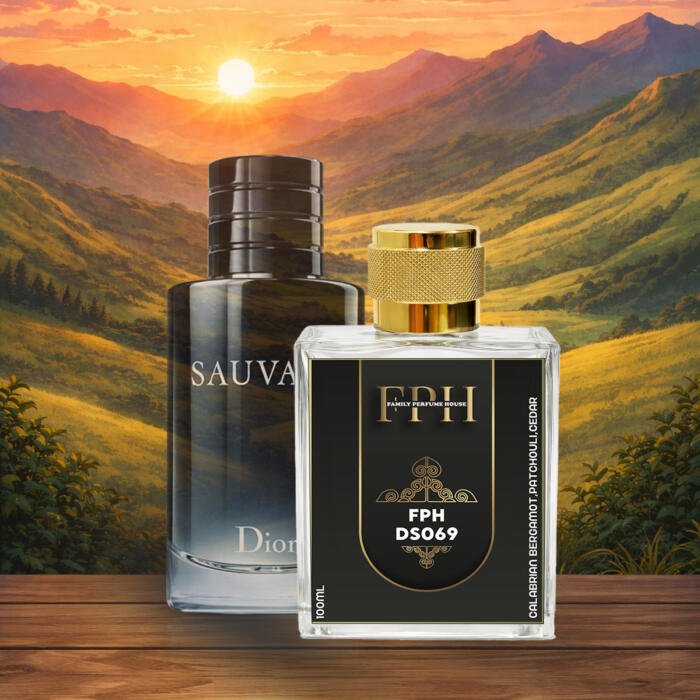 Sauvage inspired fresh spicy perfume for men by Family Perfume House – bold masculine long lasting fragrance