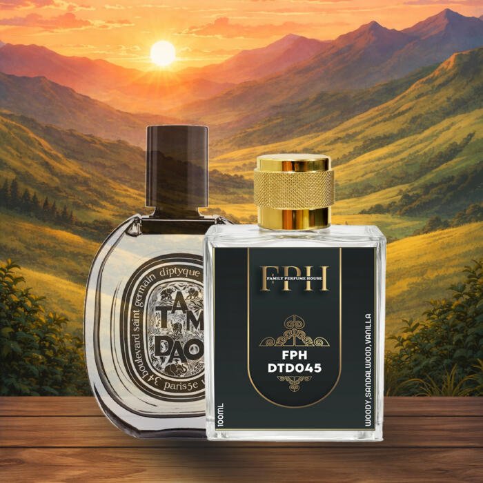 Tam Dao inspired woody sandalwood perfume by Family Perfume House – calm, earthy long lasting fragrance