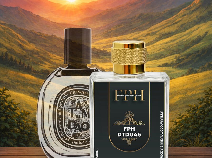 Tam Dao inspired woody sandalwood perfume by Family Perfume House – calm, earthy long lasting fragrance